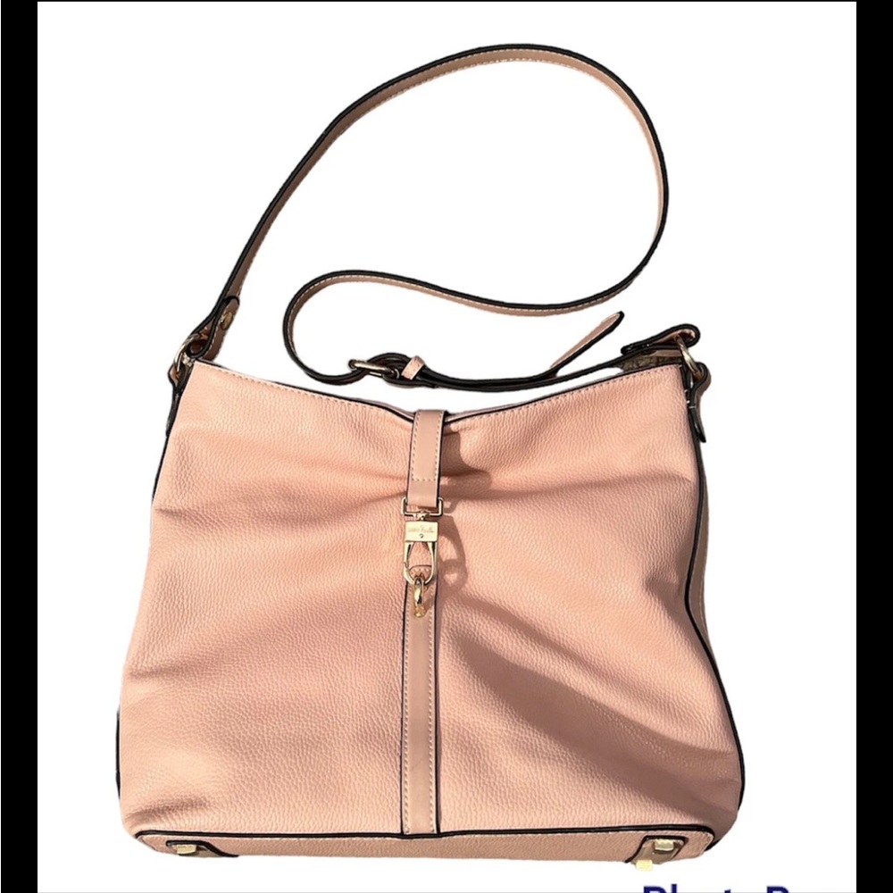 Simply Noelle Pink Crossbody + Hand Strap Accessories NWOT ink faux Leather BARB